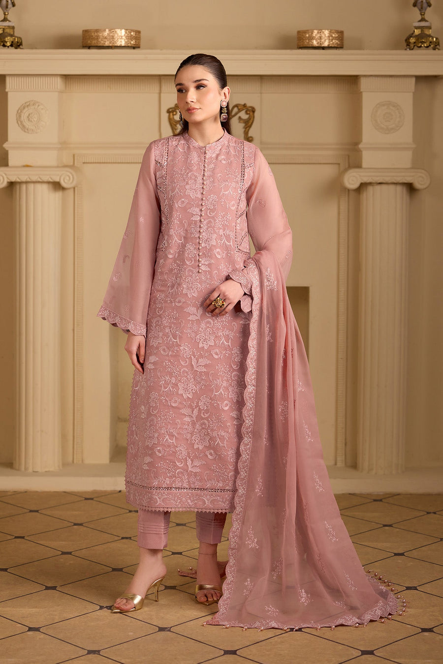 Alizeh Formals Embroidered Chiffon Unstitched 3Pc Suit AF-CH-2251-Parsa