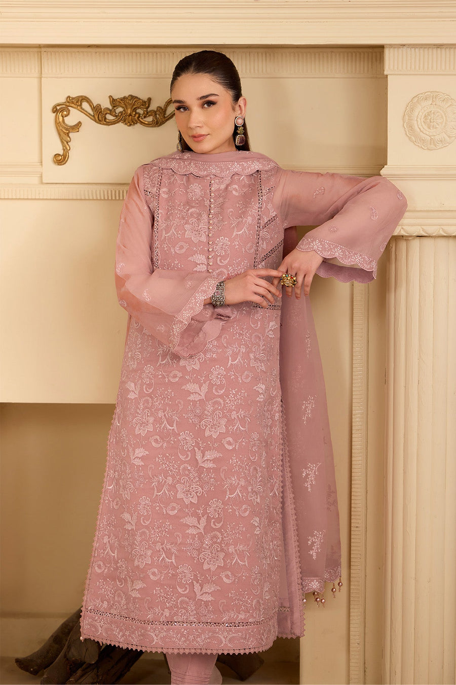 Alizeh Formals Embroidered Chiffon Unstitched 3Pc Suit AF-CH-2251-Parsa