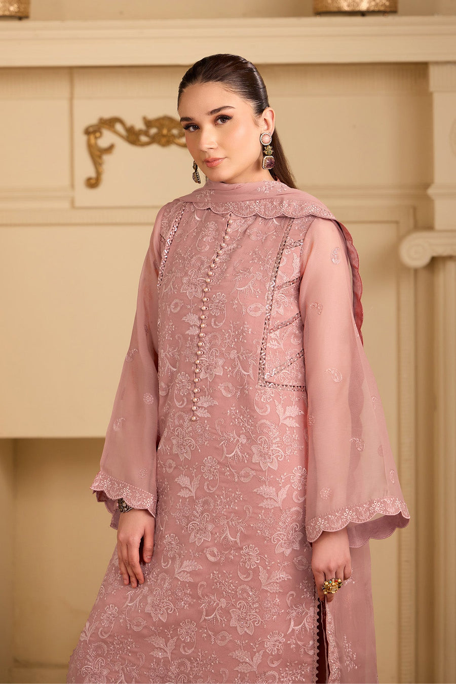 Alizeh Formals Embroidered Chiffon Unstitched 3Pc Suit AF-CH-2251-Parsa