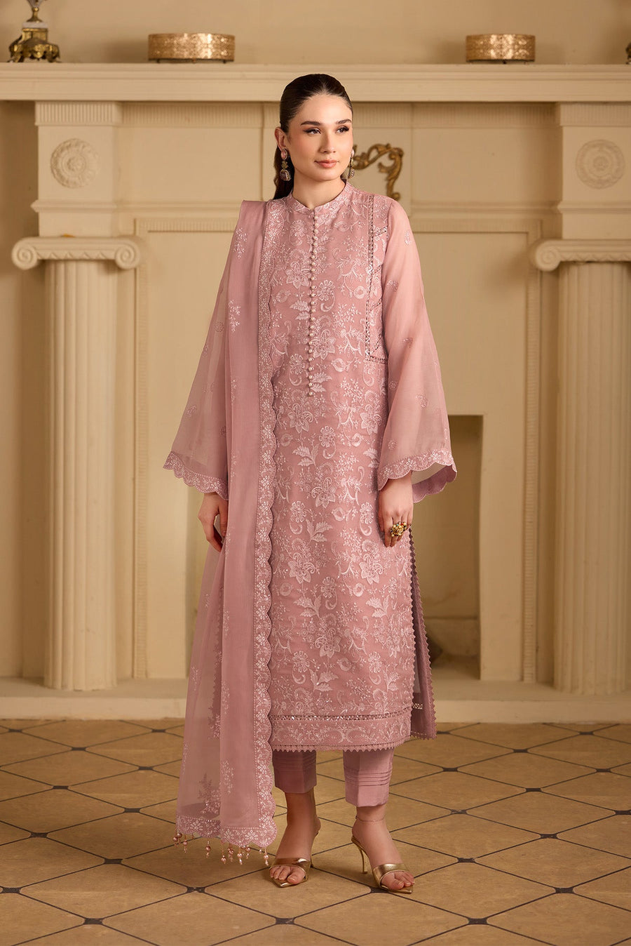 Alizeh Formals Embroidered Chiffon Unstitched 3Pc Suit AF-CH-2251-Parsa