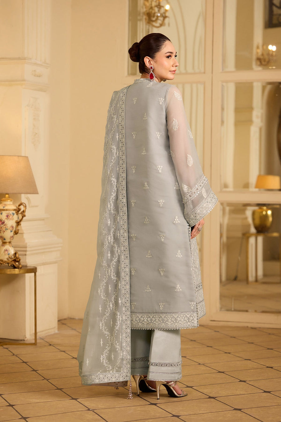 Alizeh Formals Embroidered Chiffon Unstitched 3Pc Suit AF-CH-2255-Ezza