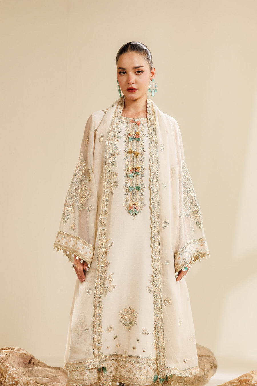 Alizeh Sireine Embroidered Chiffon Unstitched 3Pc Suit AF-CH-2289-Cloud