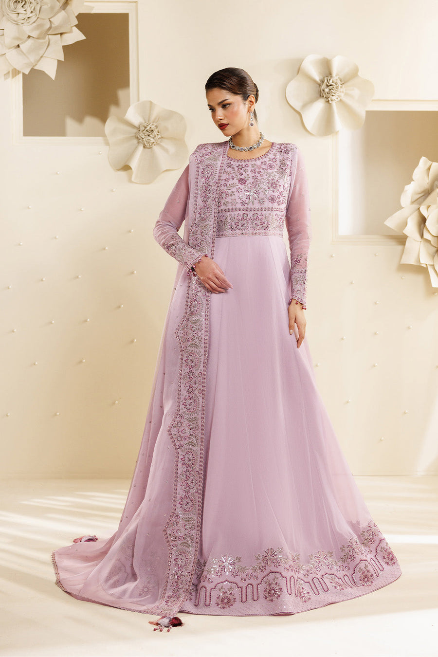Alizeh Sireine Embroidered Chiffon Unstitched 3Pc Suit AF-CH-2292-Feather