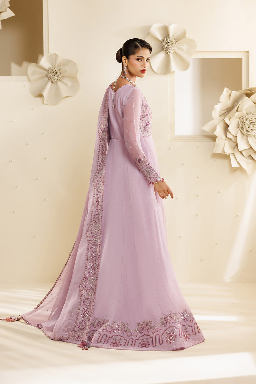 Alizeh Sireine Embroidered Chiffon Unstitched 3Pc Suit AF-CH-2292-Feather