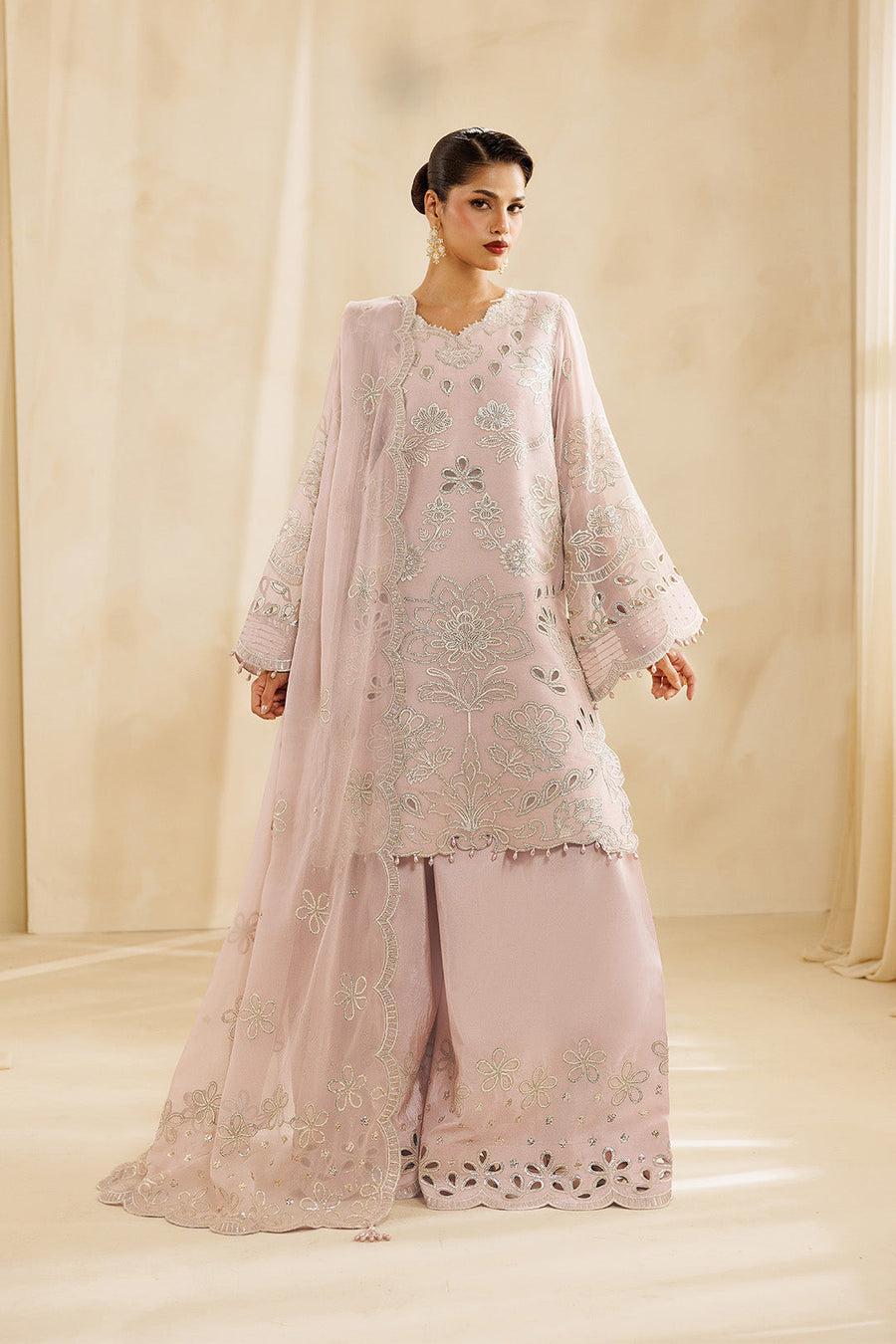 Alizeh Sireine Embroidered Chiffon Unstitched 3Pc Suit AF-CH-2296-Rosair