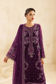 Alizeh Sireine Embroidered Chiffon Unstitched 3Pc Suit AF-CH-2299-Cascade