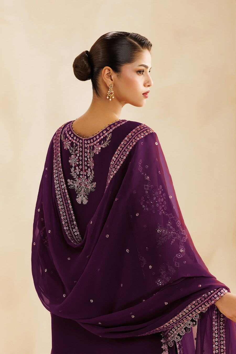 Alizeh Sireine Embroidered Chiffon Unstitched 3Pc Suit AF-CH-2299-Cascade