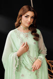 Dua by Alizeh Fashion Embroidered Chiffon Unstitched 3Pc Suit AF-DUA-3038-Opaline