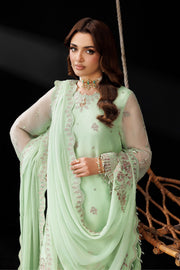 Dua by Alizeh Fashion Embroidered Chiffon Unstitched 3Pc Suit AF-DUA-3038-Opaline