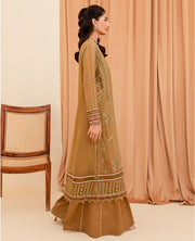 Xenia Formals Unstitched Luxury Embroidered Chiffon 3Pc Suit - AFAK