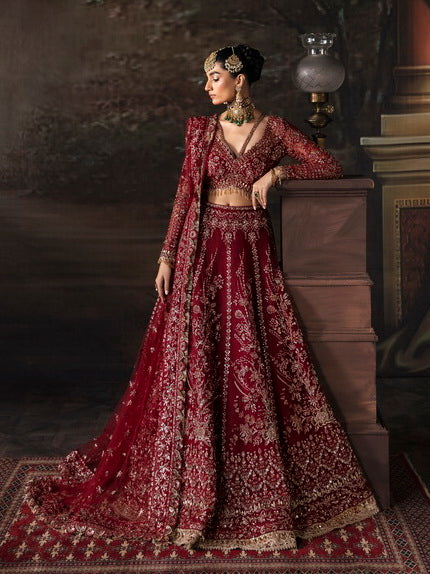 Afrozeh The Brides Unstitched Wedding Formal 3Pc Suit AFB-V1-01 Emmaline