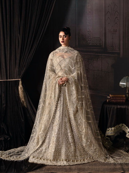 Afrozeh The Brides Unstitched Wedding Formal 3Pc Suit AFB-V1-03 Margaret