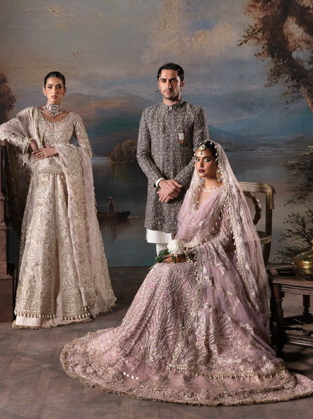 Afrozeh The Brides Unstitched Wedding Formal 3Pc Suit AFB-V1-04 Isabella