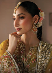 Afrozeh Shehnai Hand Work Organza Unstitched 3Pc Suit AFR-0152 Zarminay