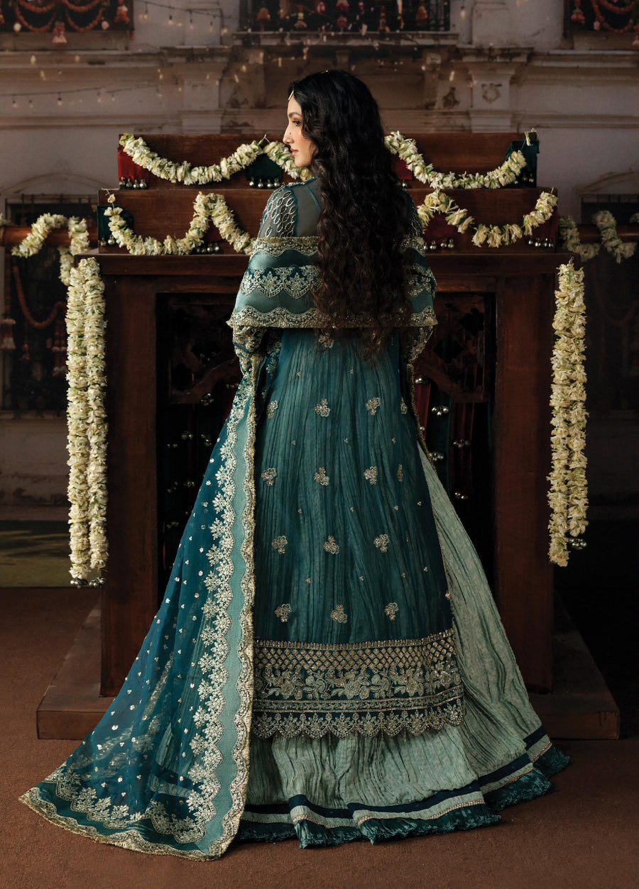 Afrozeh Shehnai Hand Work Organza Unstitched 3Pc Suit AFR-0155 Suhan
