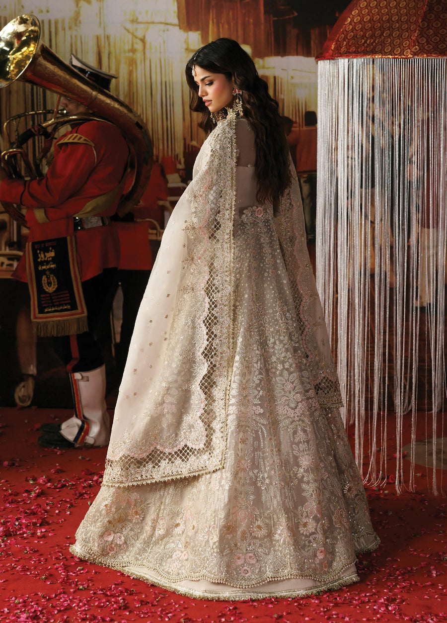 Afrozeh Shehnai Hand Work Organza Unstitched 3Pc Suit AFR-0156 Mannat