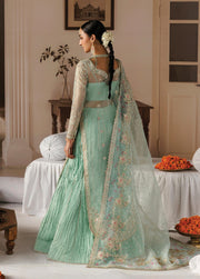 Afrozeh Shehnai Hand Work Organza Unstitched 3Pc Suit AFR-0158 Dastoor