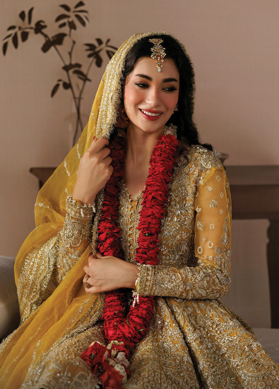 Afrozeh Shehnai Hand Work Organza Unstitched 3Pc Suit AFR-0159 Aylin