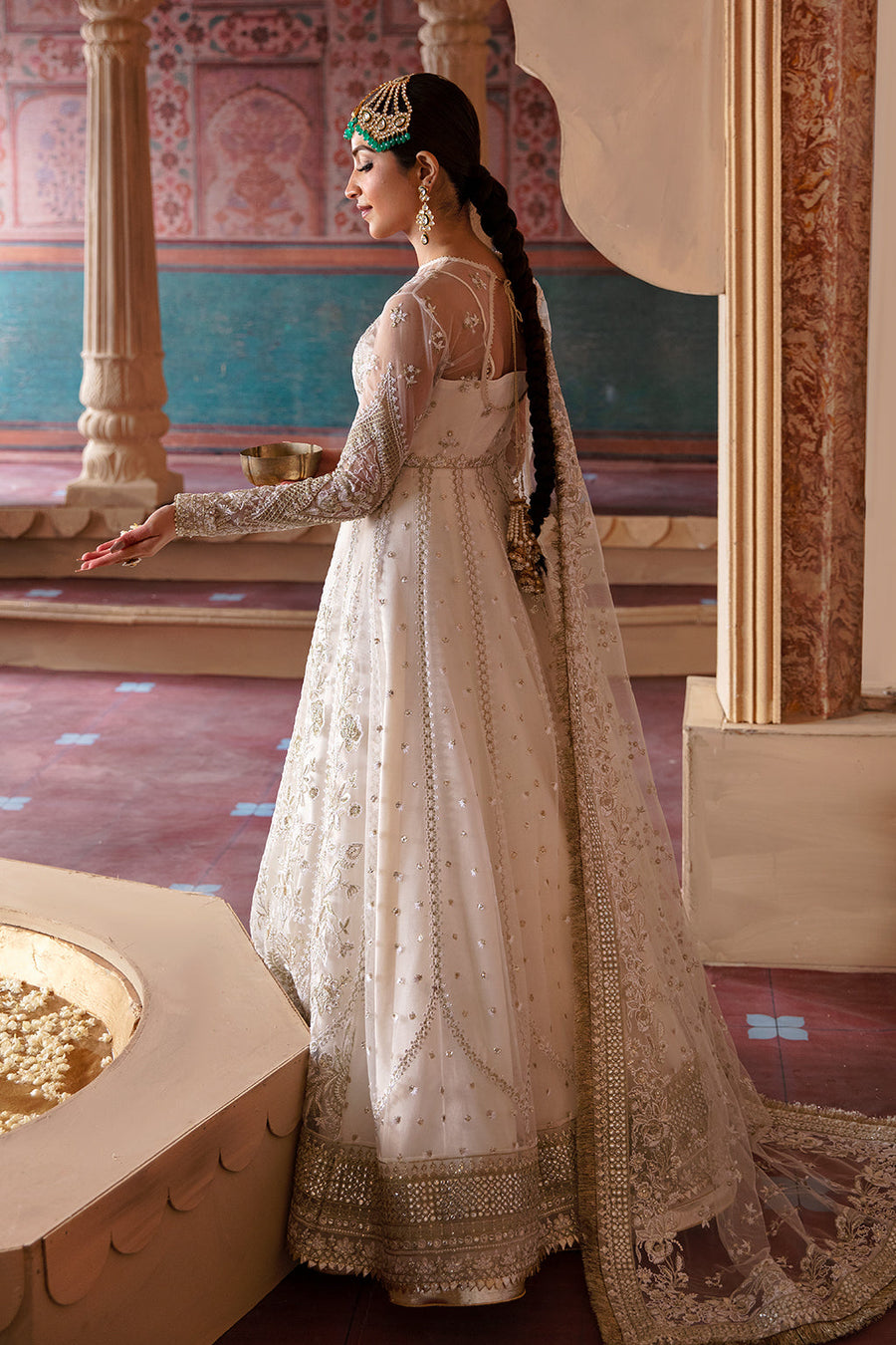 Afrozeh Shehnai Unstitched Wedding Formal 3Pc Suit AFS-23-V1-02 Khazina