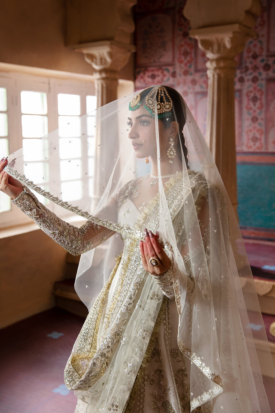 Afrozeh Shehnai Unstitched Wedding Formal 3Pc Suit AFS-23-V1-02 Khazina