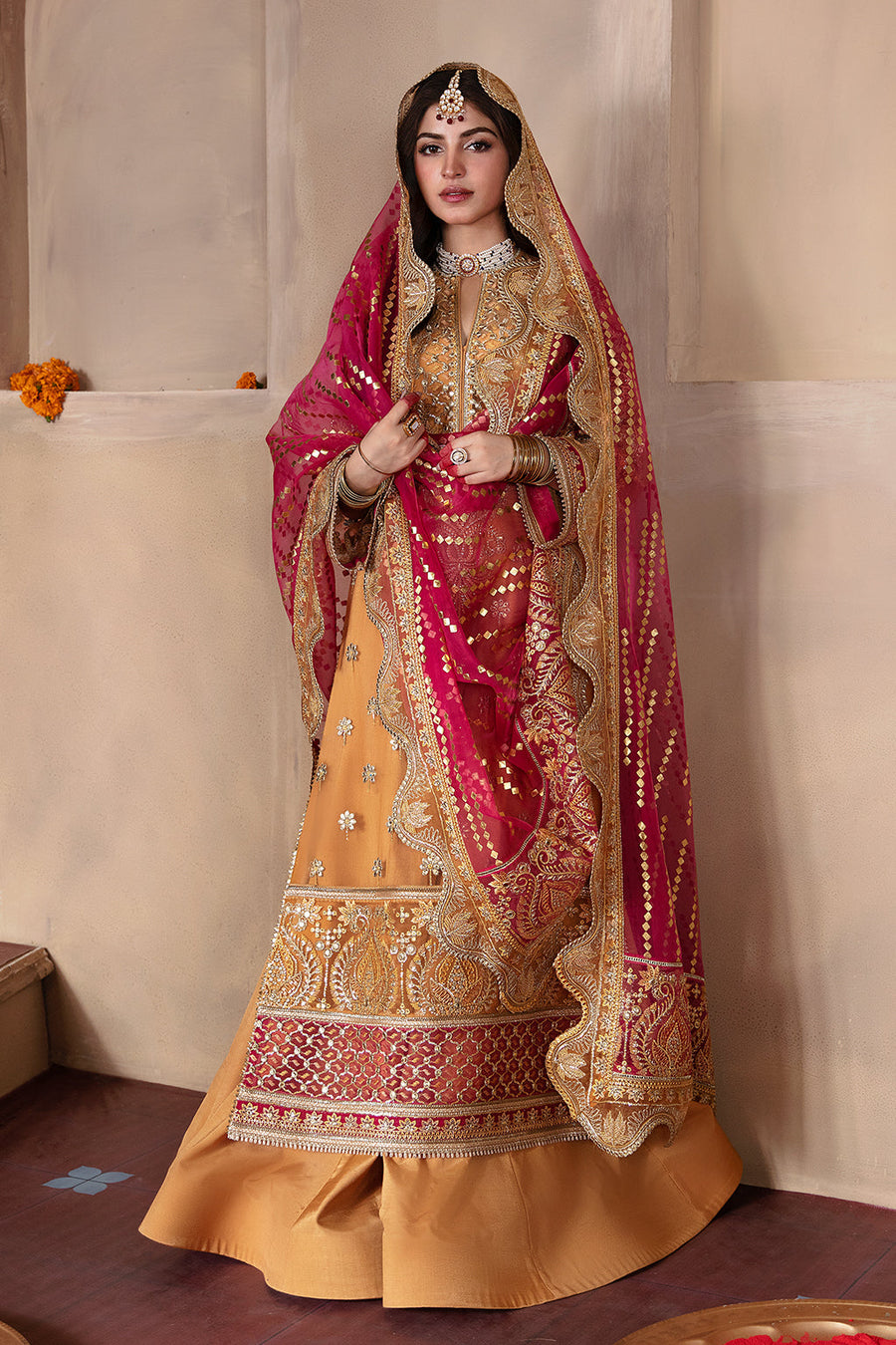 Afrozeh Shehnai Unstitched Wedding Formal 3Pc Suit AFS-23-V1-08 Zuri