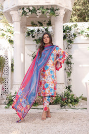 Feathers Premium Printed Lawn Unstitched 3Pc Suit AFSANA-FT192