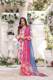 Feathers Premium Printed Lawn Unstitched 3Pc Suit AFSANA-FT192