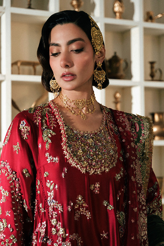 Freeshia by Suffuse Embroidered Shesha Silk Unstitched 3Pc Suit - AFSANAE