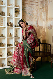 Freeshia by Suffuse Embroidered Shesha Silk Unstitched 3Pc Suit - AFSANAE