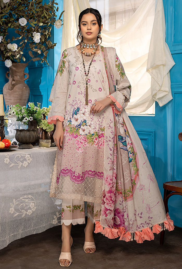 Aangan by Humdum Digital Printed Lawn Unstitched 3Pc Suit AG-07