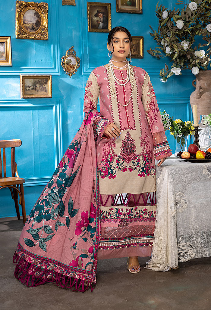 Aangan by Humdum Digital Printed Lawn Unstitched 3Pc Suit AG-09