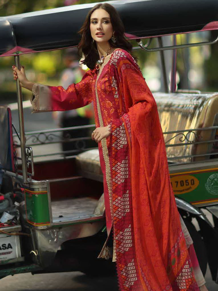 Charizma Aghaz e Nou Embroidered Lawn Unstitched 3Pc Suit AG6-02