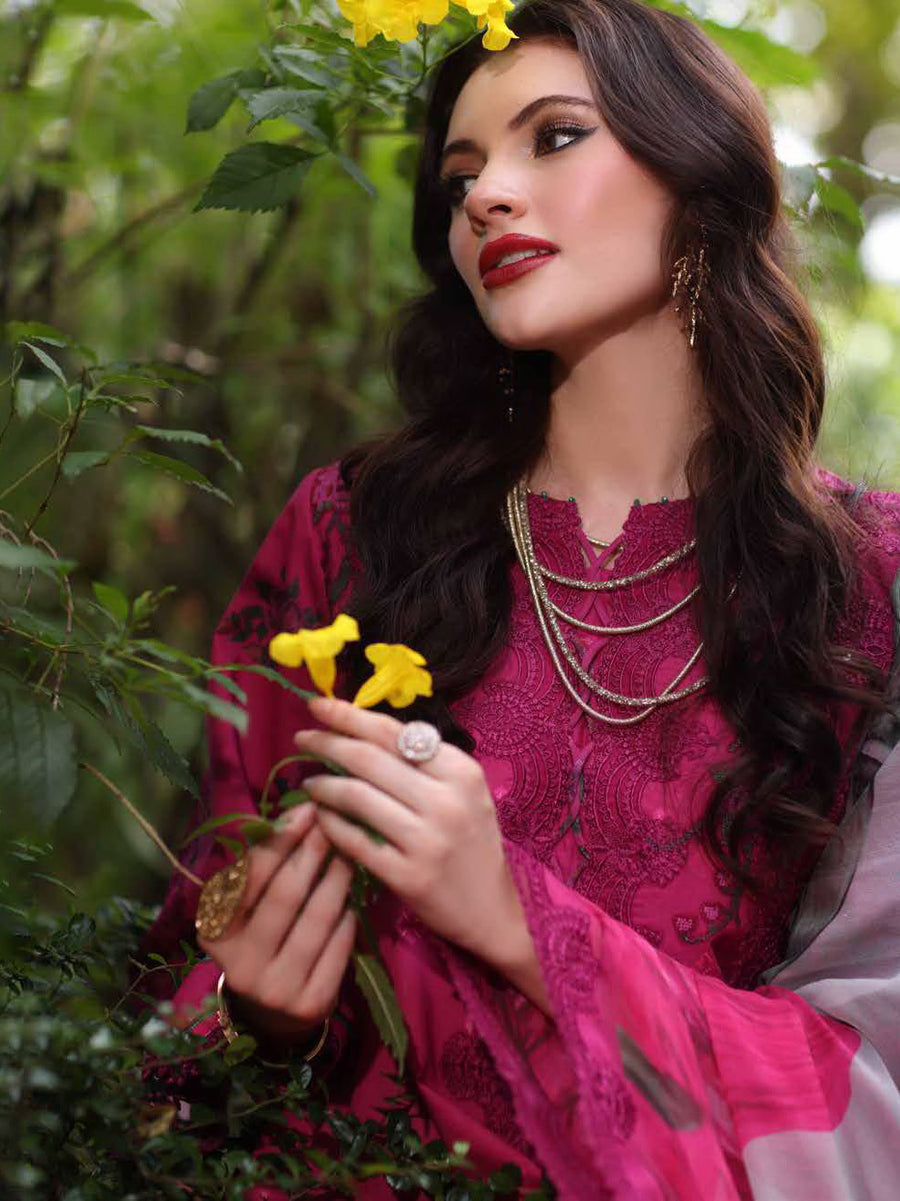 Charizma Aghaz e Nou Embroidered Lawn Unstitched 3Pc Suit AG6-05