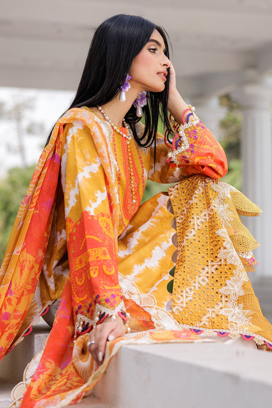 Charizma Aghaz e Nou Vol-02 Embroidered Lawn Unstitched 3Pc Suit AG6-06