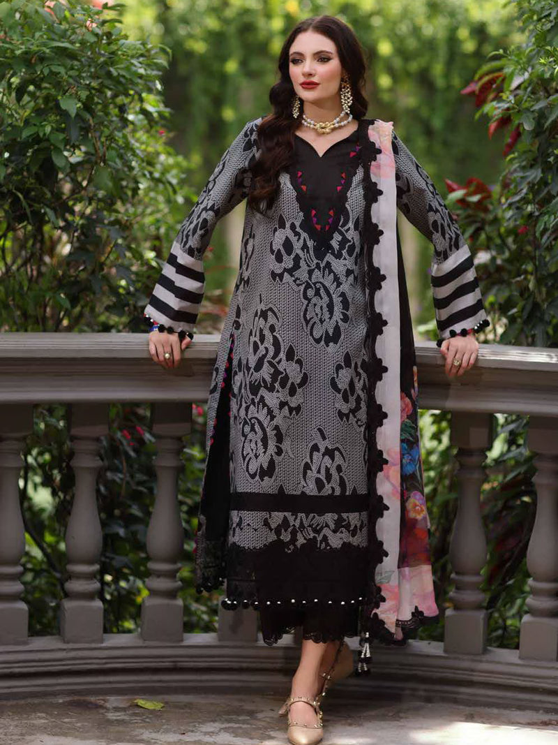 Charizma Aghaz e Nou Embroidered Lawn Unstitched 3Pc Suit AG6-07