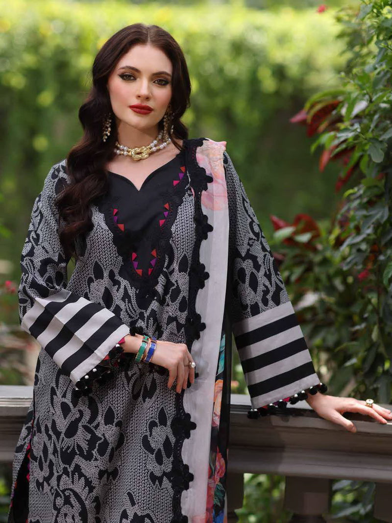 Charizma Aghaz e Nou Embroidered Lawn Unstitched 3Pc Suit AG6-07