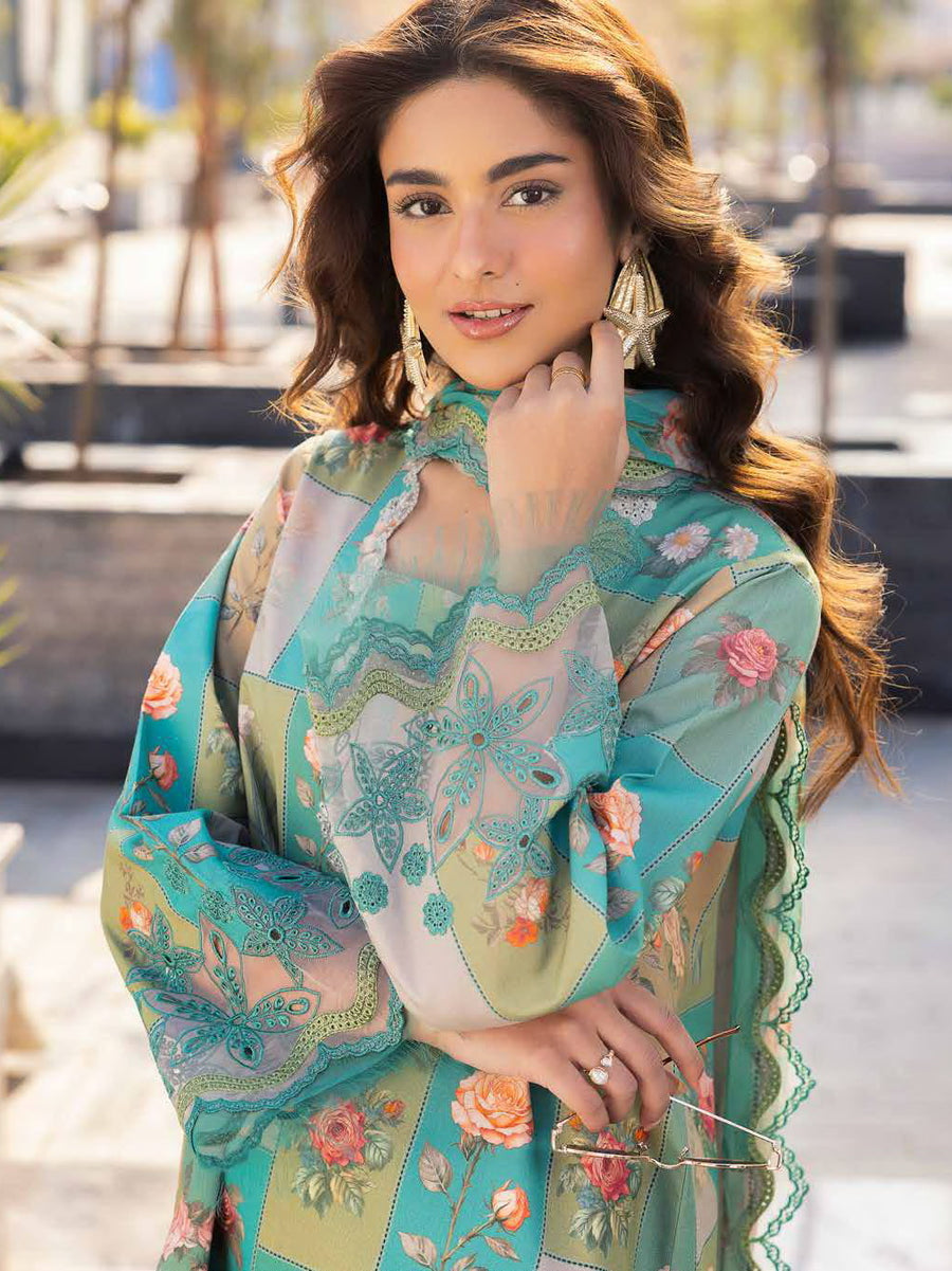 Charizma Aghaz e Nou Embroidered Lawn Unstitched 3Pc Suit AG6-08