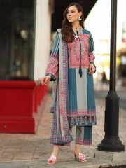 Charizma Aghaz e Nou Embroidered Lawn Unstitched 3Pc Suit AG6-09