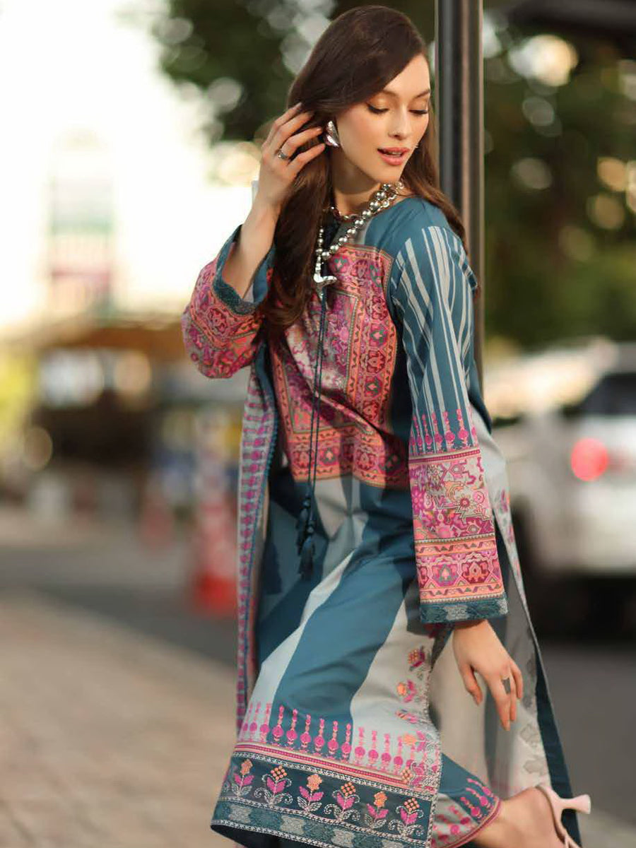 Charizma Aghaz e Nou Embroidered Lawn Unstitched 3Pc Suit AG6-09