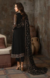 Zarif Emirah Luxury Embroidered Chiffon Unstitched 3Pc Suit ZEF 05 HOOR