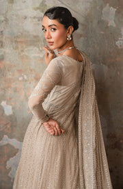 Zarif Emirah Luxury Embroidered Net Unstitched 3Pc Suit ZEF 02 BREEZE