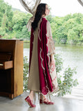 Faiza Faisal Dastaan Embroidered Khaddar Unstitched 3Pc Suit - AILEEN