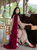 Faiza Faisal Dastaan Embroidered Khaddar Unstitched 3Pc Suit - AILEEN