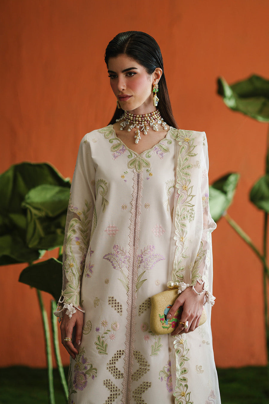 Zariya Zaira Embroidered Luxury Lawn Unstitched 3Pc Suit ZB6S102 AIRA