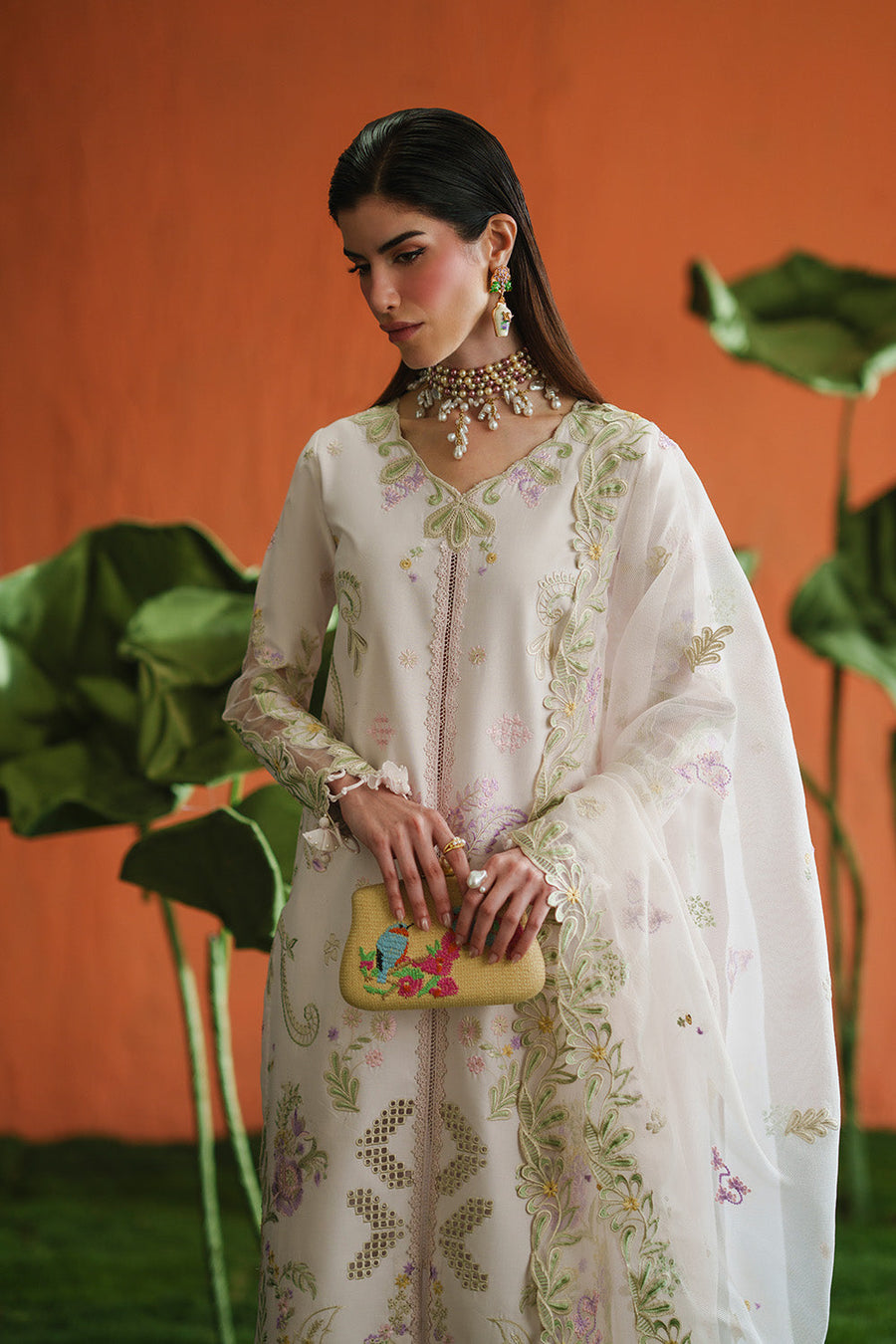Zariya Zaira Embroidered Luxury Lawn Unstitched 3Pc Suit ZB6S102 AIRA