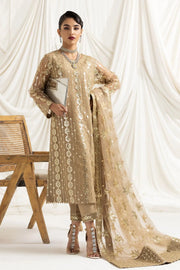 AF-DUA-3014-Aireen Beige Embroidered Chiffon