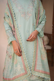 Neeshay Symphony Embroidered Luxury Lawn Unstitched 3Pc Suit - Melody