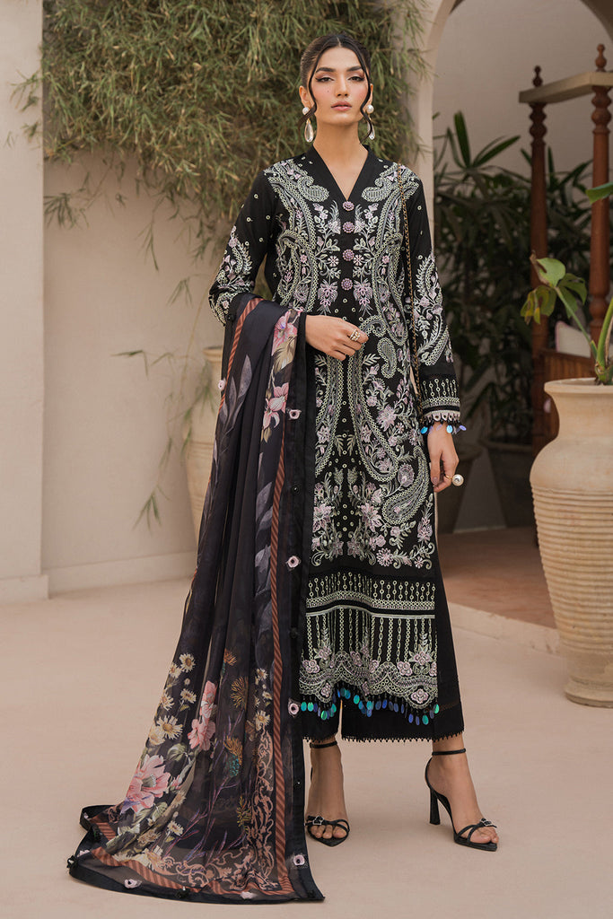 Symphony by Neeshay Unstitched Embroidered Luxury Lawn 3 Piece Suit NSH26US D-3 Sisna - Summer Collection main image 0