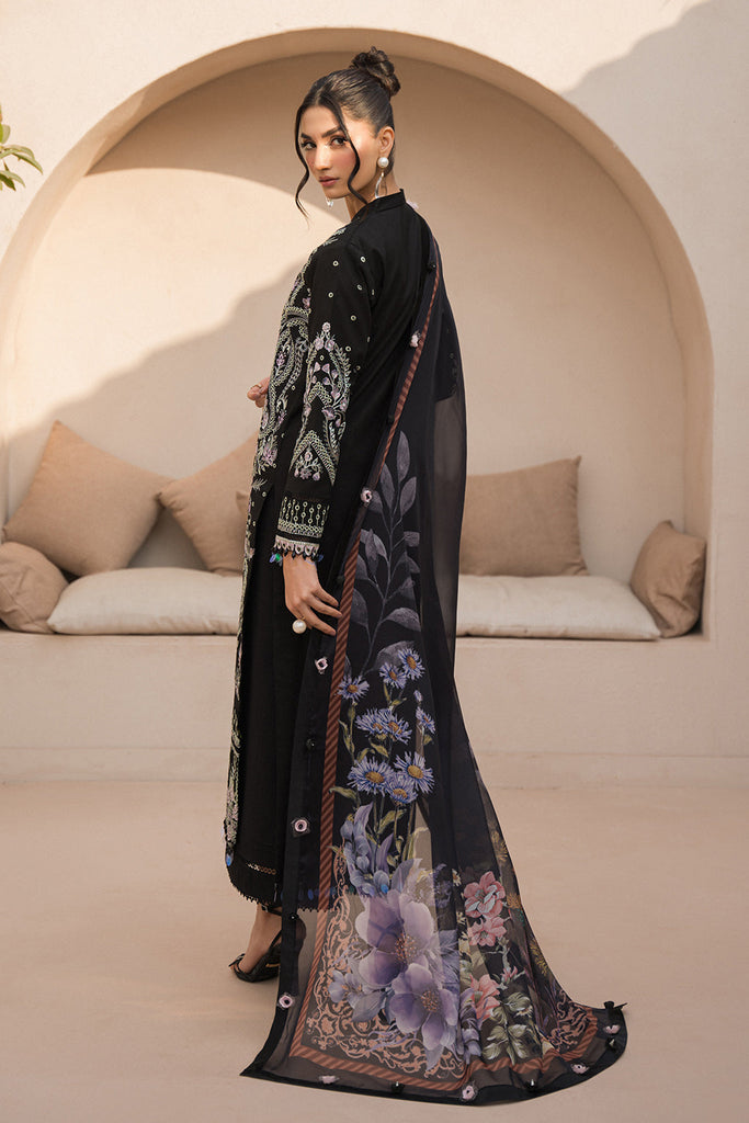 Neeshay Embroidered Lawn Unstitched 3 Piece Suit - MIRELLE - NSH26SM - Purple - Summer Collection
