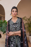 Neeshay Symphony Embroidered Luxury Lawn Unstitched 3Pc Suit - Celestial